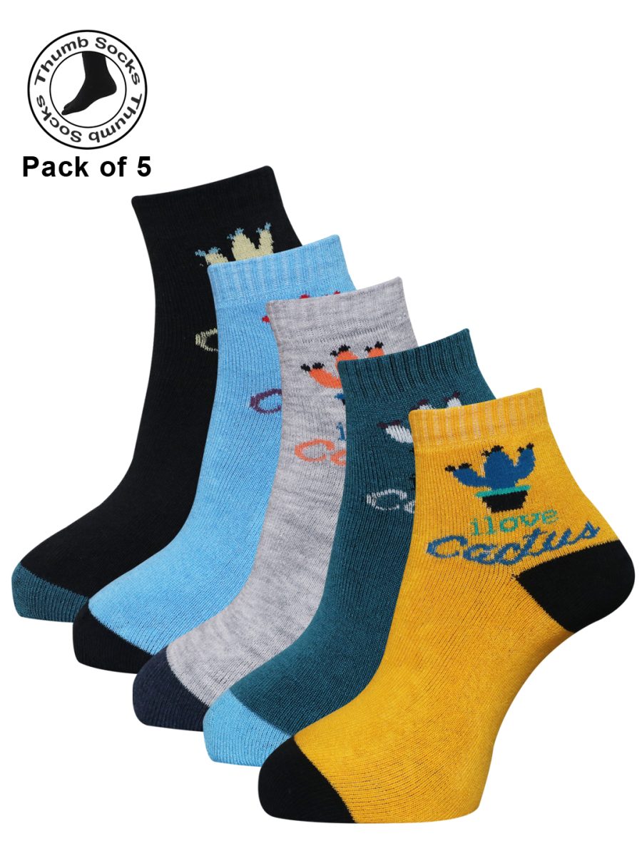 Dollar Socks for Women's And Girls Tumb Socks Free Size (Pack of 5)