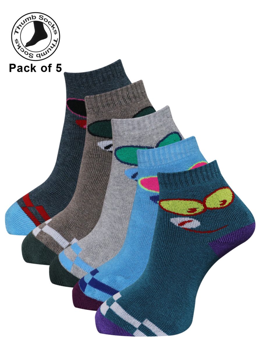 Dollar Socks for Women's And Girls Tumb Socks Free Size (Pack of 5)