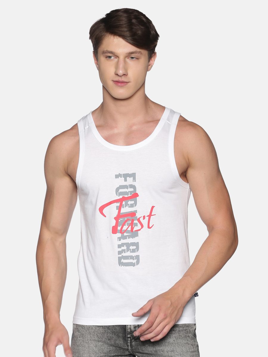 Dollar Men's Casual Cotton Printed Tank Top Vest