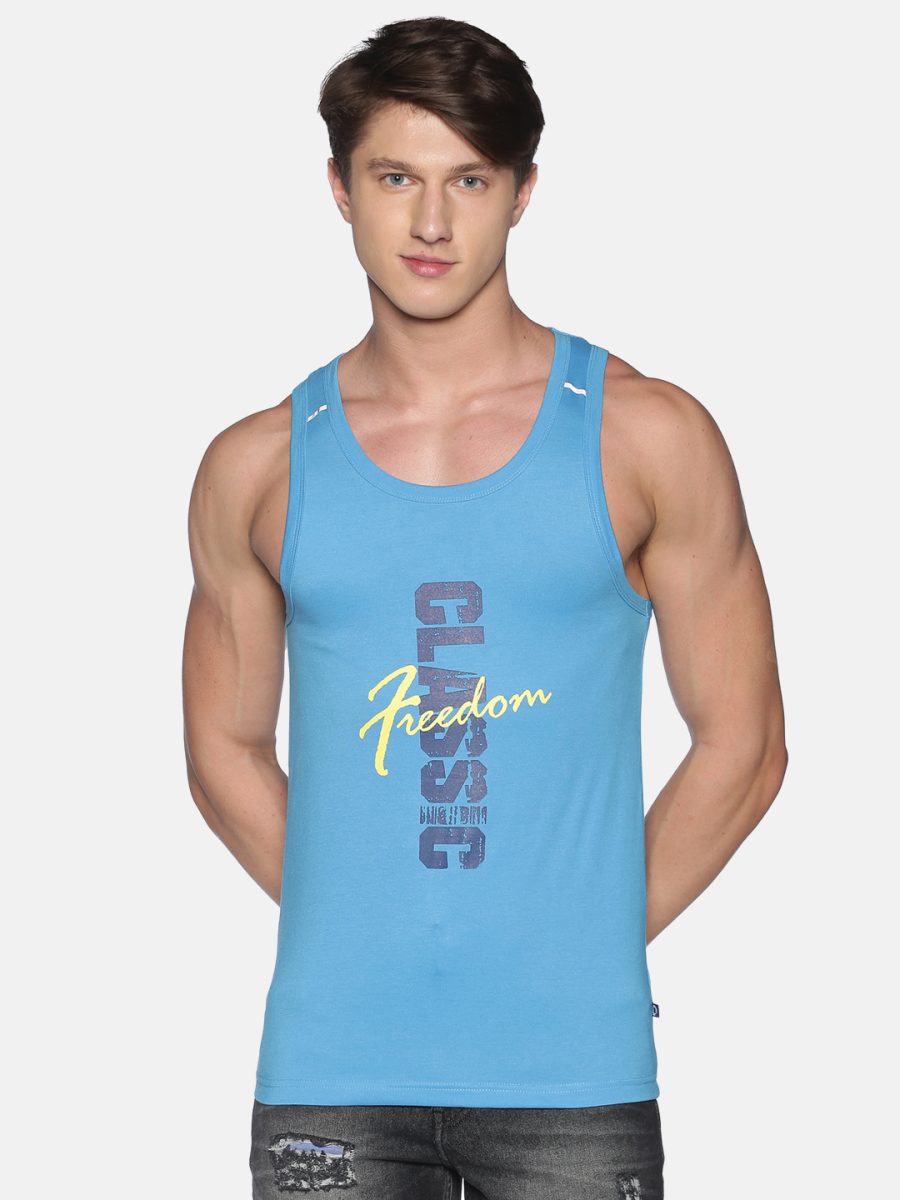 Dollar Men's Casual Cotton Printed Tank Top Vest