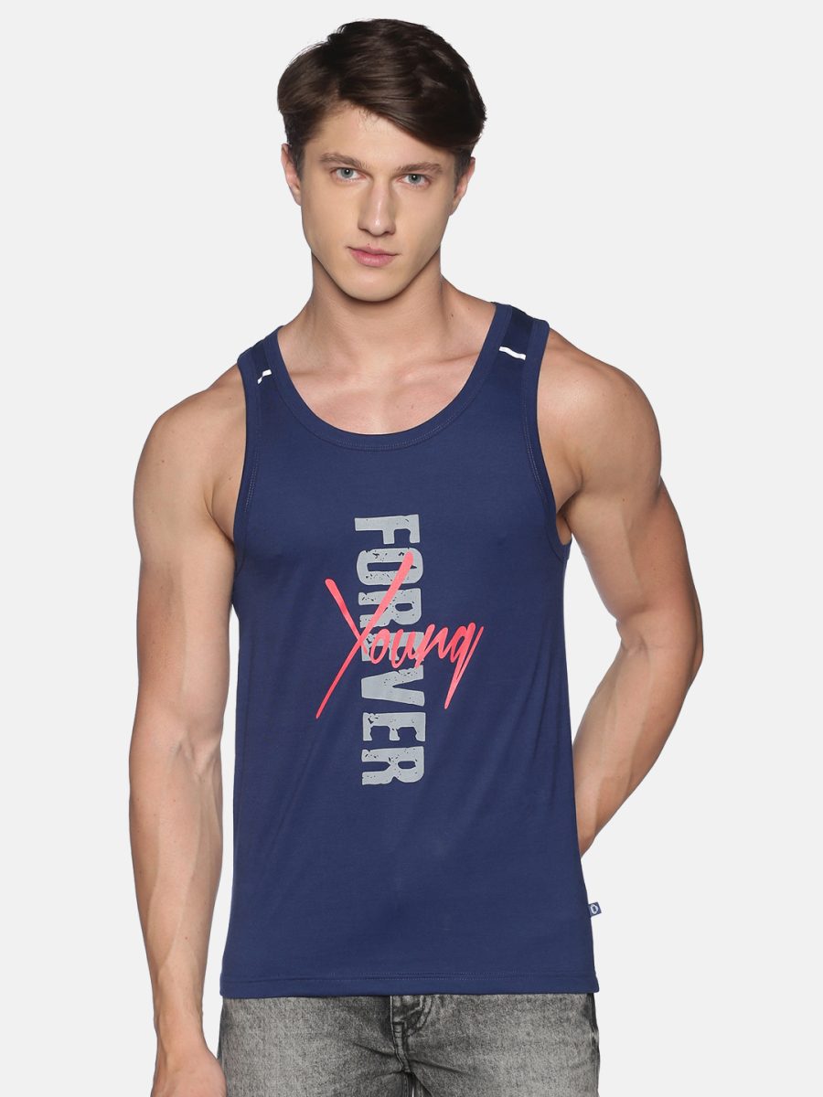 Dollar Men's Casual Cotton Printed Tank Top Vest