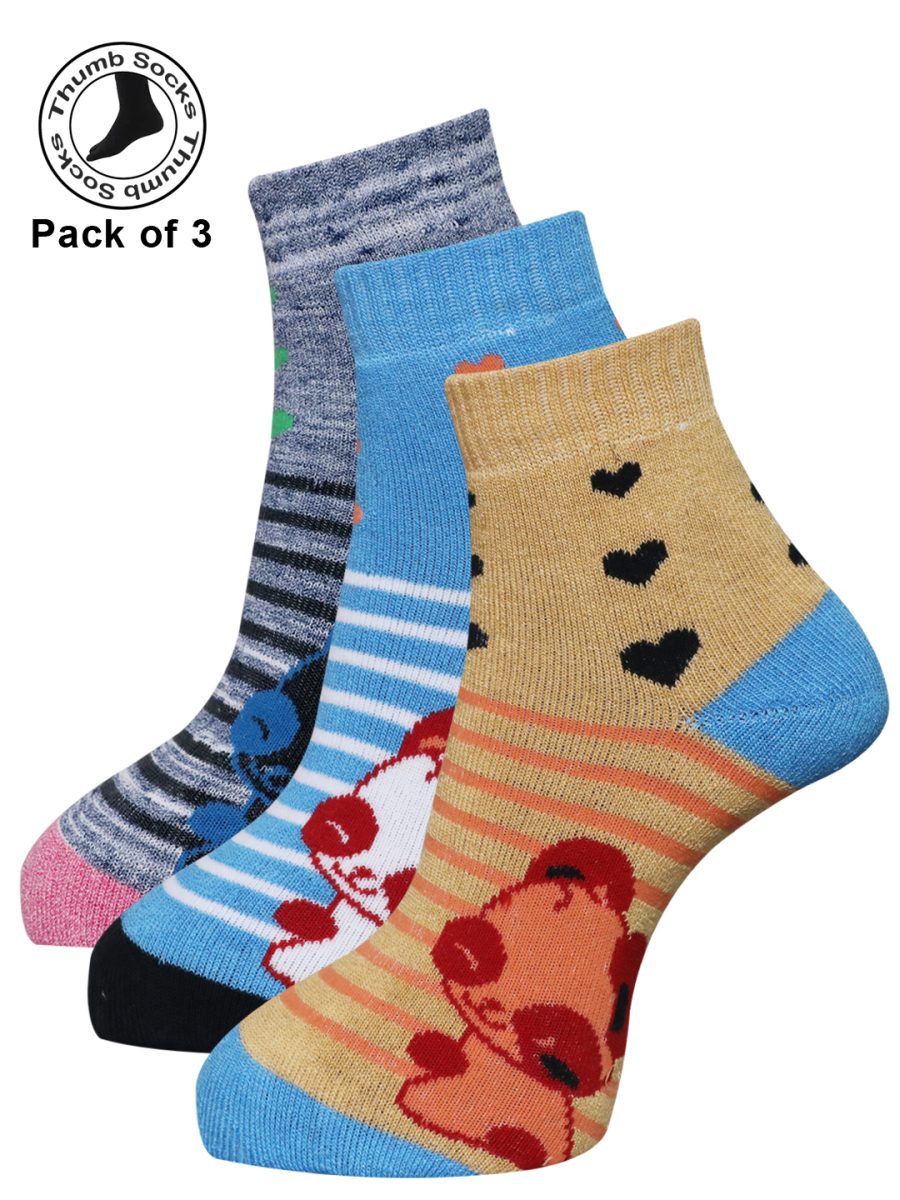 Dollar Socks for Women's And Girls Tumb Socks Free Size (Pack of 3)