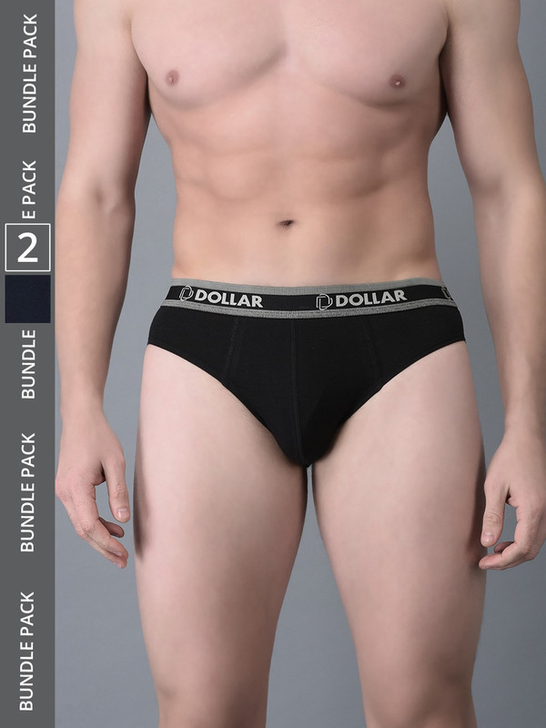 Dollar Bigboss Men's Assorted Pack of 2 Cotton Brief