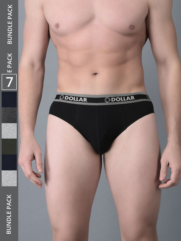 Dollar Bigboss Men's Assorted Pack of 7 Cotton Brief