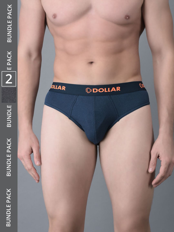 Dollar Bigboss Men's Assorted Pack of 2 Cotton Brief
