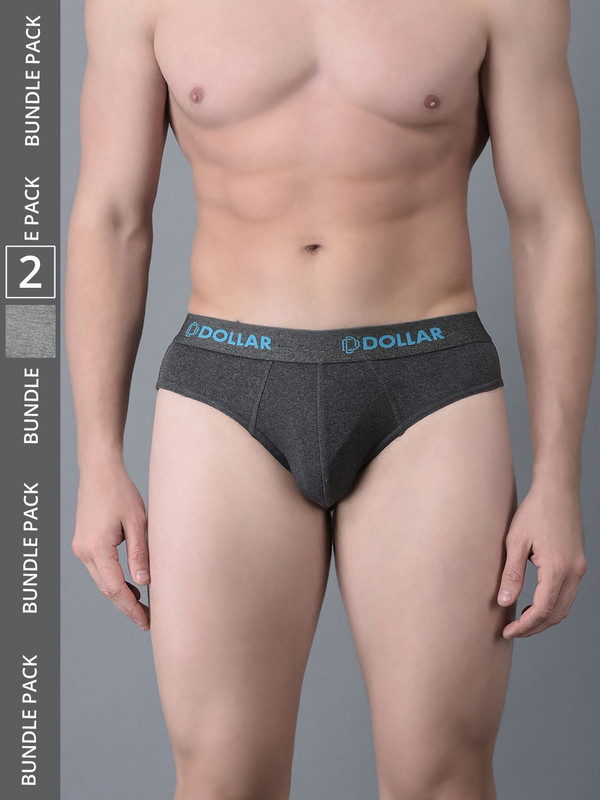 Dollar Bigboss Men's Assorted Pack of 2 Cotton Brief