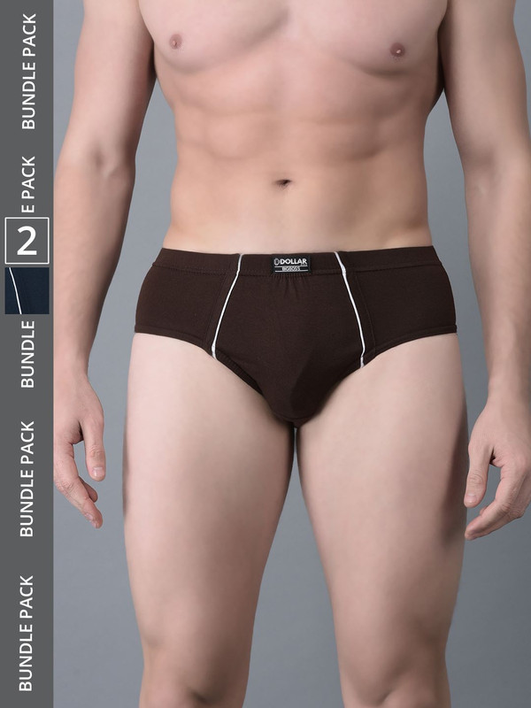 Dollar Bigboss Men's Assorted Pack of 2 Cotton Brief