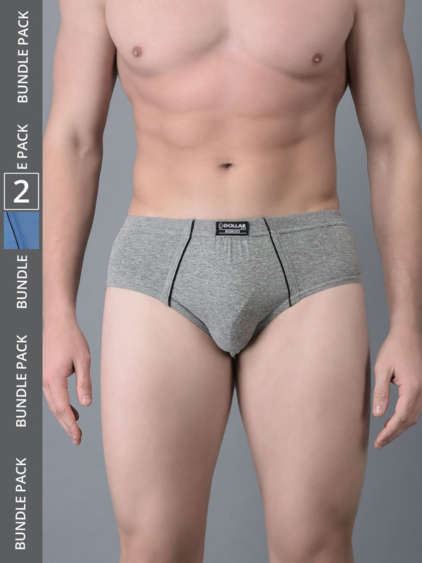 Dollar Bigboss Men's Assorted Pack of 2 Cotton Brief