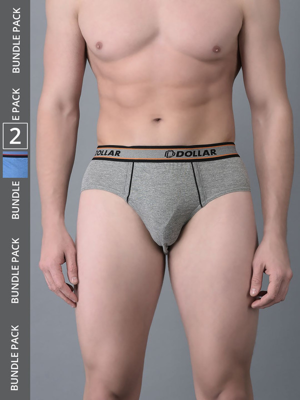 Dollar Bigboss Men's Assorted Pack of 2 Cotton Brief