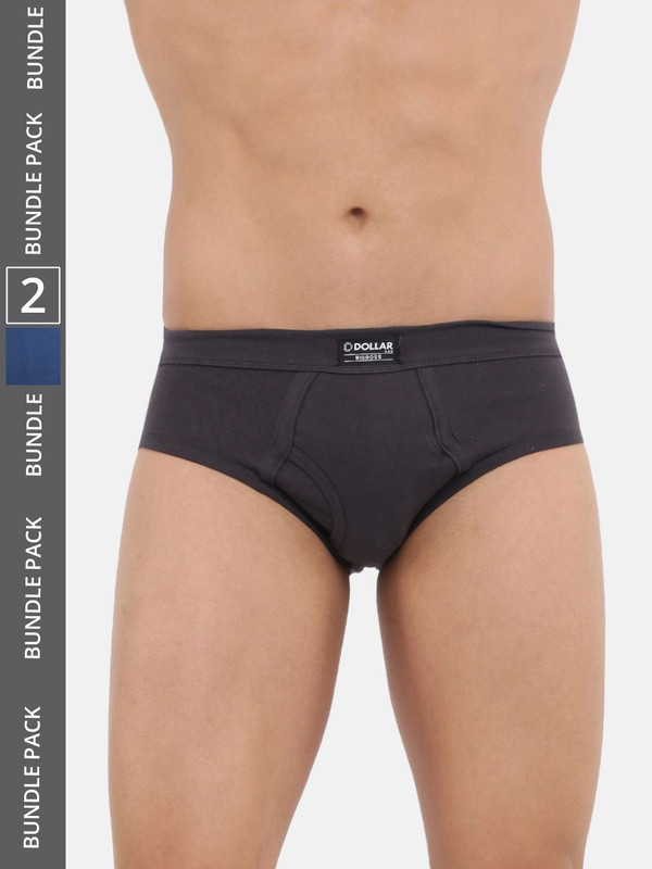 Dollar Bigboss Men's Assorted Pack of 2 Cotton Brief