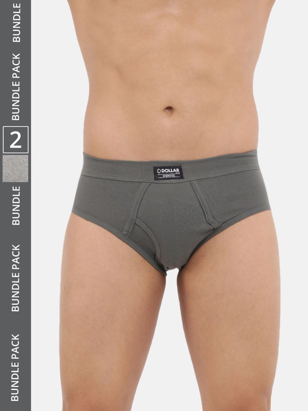 Dollar Bigboss Men's Assorted Pack of 2 Cotton Brief