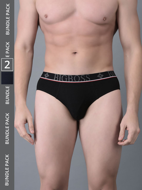Dollar Bigboss Men's Assorted Pack of 2 Cotton Brief