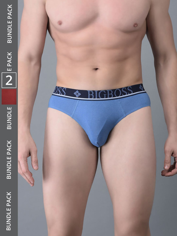 Dollar Bigboss Men's Assorted Pack of 2 Cotton Brief