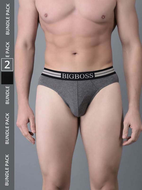 Dollar Bigboss Men's Assorted Pack of 2 Cotton Brief