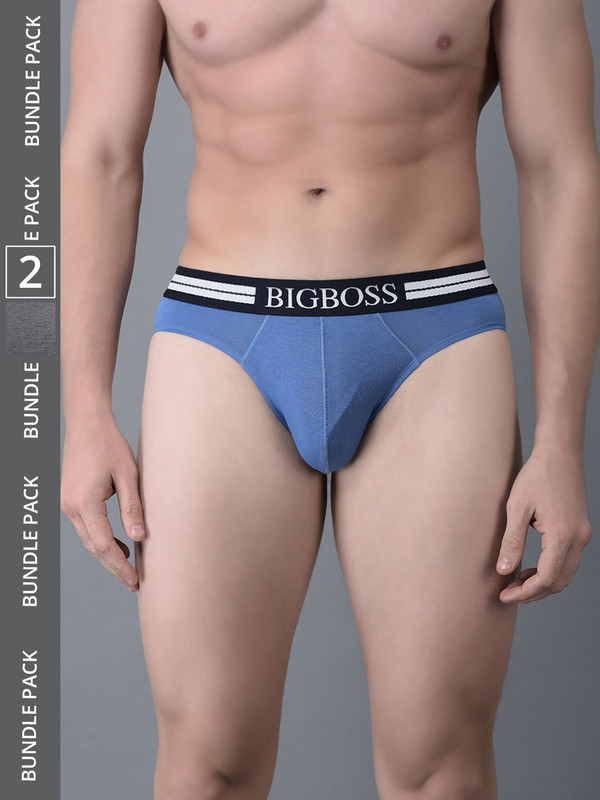 Dollar Bigboss Men's Assorted Pack of 2 Cotton Brief
