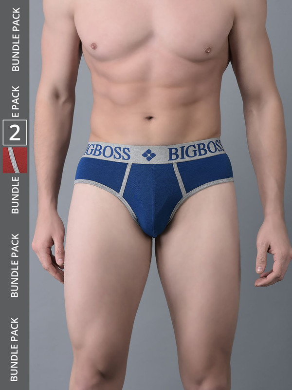 Dollar Bigboss Men's Assorted Pack of 2 Cotton Brief
