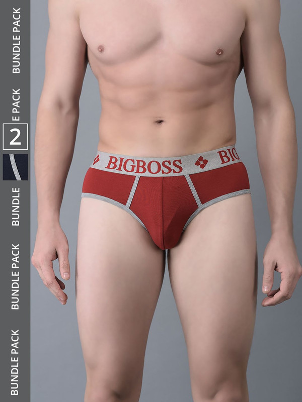Dollar Bigboss Men's Assorted Pack of 2 Cotton Brief