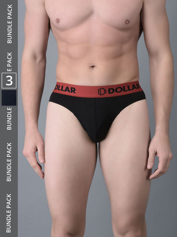 Dollar Bigboss Men's Assorted Pack of 2 Cotton Brief