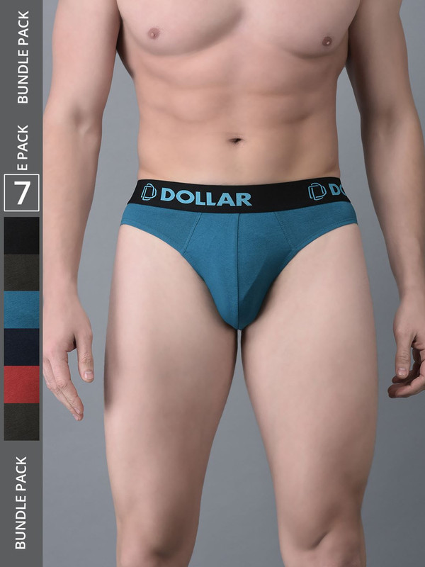 Dollar Bigboss Men's Assorted Pack of 7 Cotton Brief