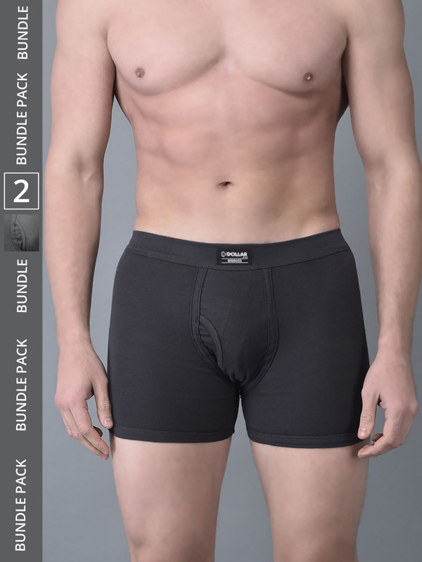 Dollar Bigboss Men's Assorted Pack of 2 Cotton Trunk
