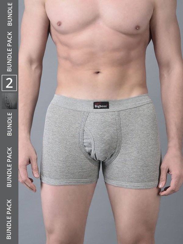 Dollar Bigboss Men's Assorted Pack of 2 Cotton Trunk