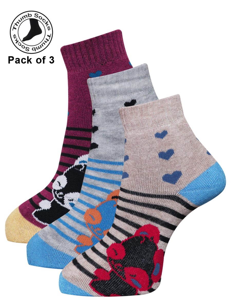 Dollar Socks for Women's And Girls Tumb Socks Free Size (Pack of 3)