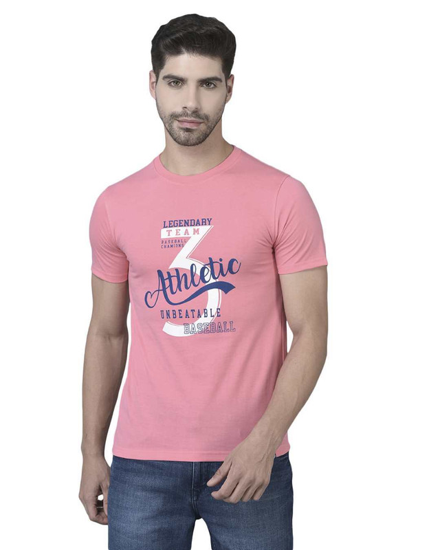 Dollar Mens Cotton Casual Crew Neck Printed Tshirt