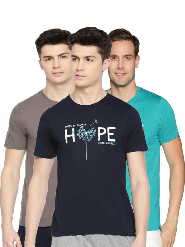 Dollar Mens Cotton Casual Crew Neck Printed Tshirt