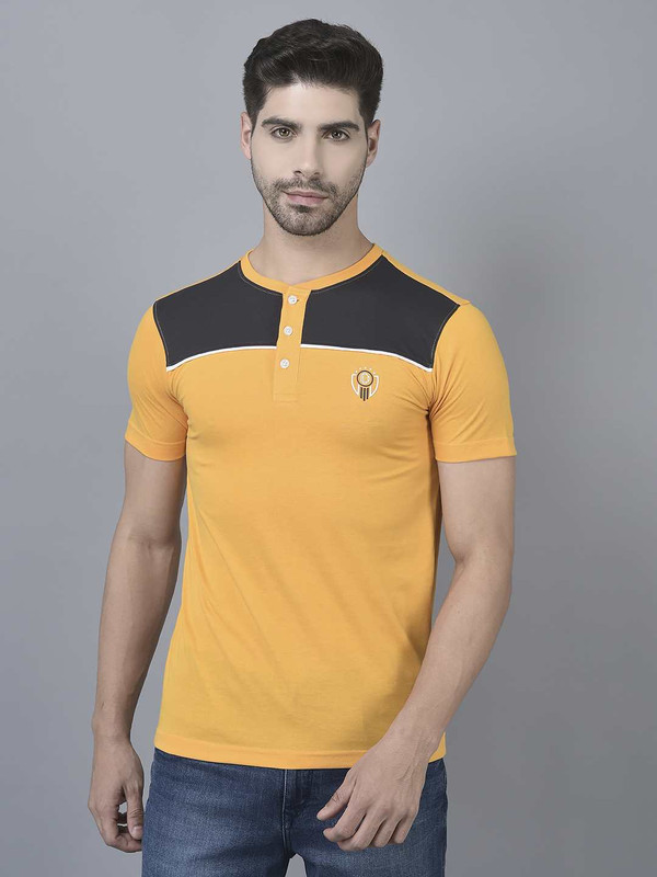 Dollar Mens Cotton Henly Neck Tshirt