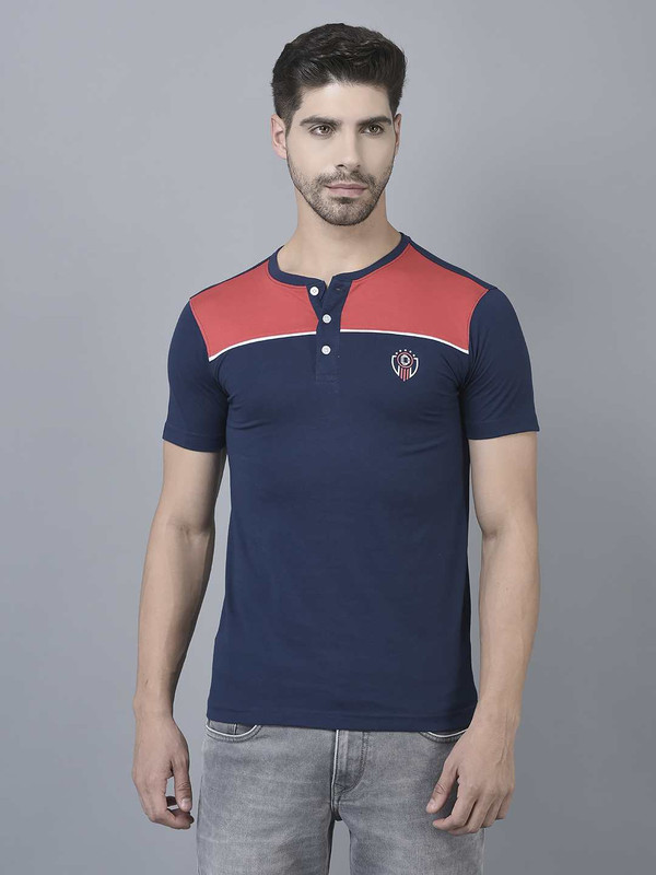 Dollar Mens Cotton Henly Neck Tshirt