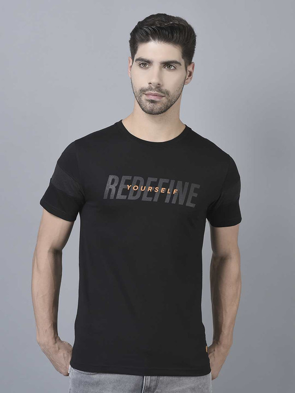 Dollar Mens Cotton Crew Neck Printed Tshirt