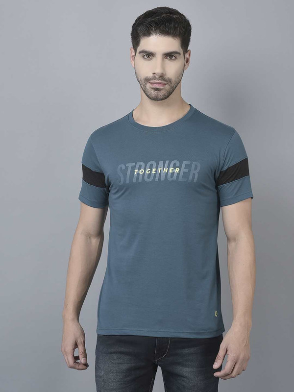 Dollar Mens Cotton Crew Neck Printed Tshirt