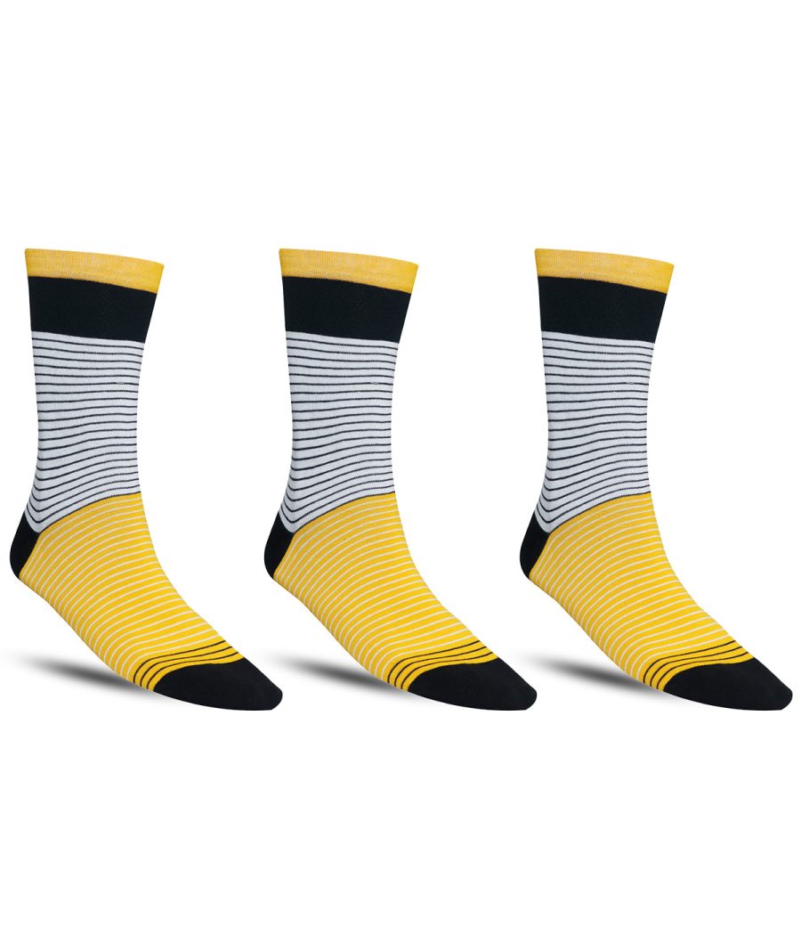 Dollar Casual Full Length Cotton Socks For Men's In ( Pack of 3 )