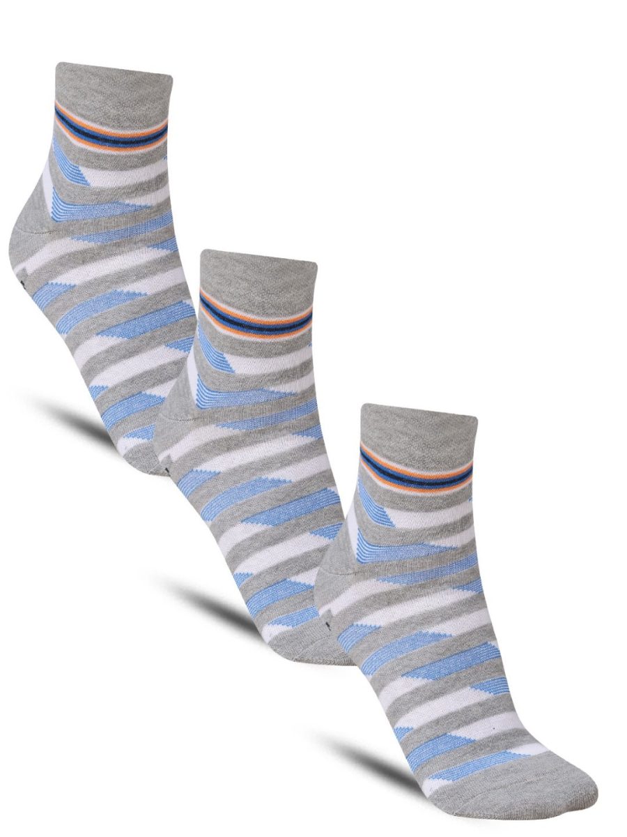 Dollar Casual Ankle Length Cotton Socks For Men's In ( Pack of 3 )