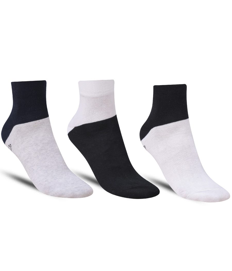 Dollar Formal Ankle Length Cotton Socks For Men's In ( Pack of 3 )
