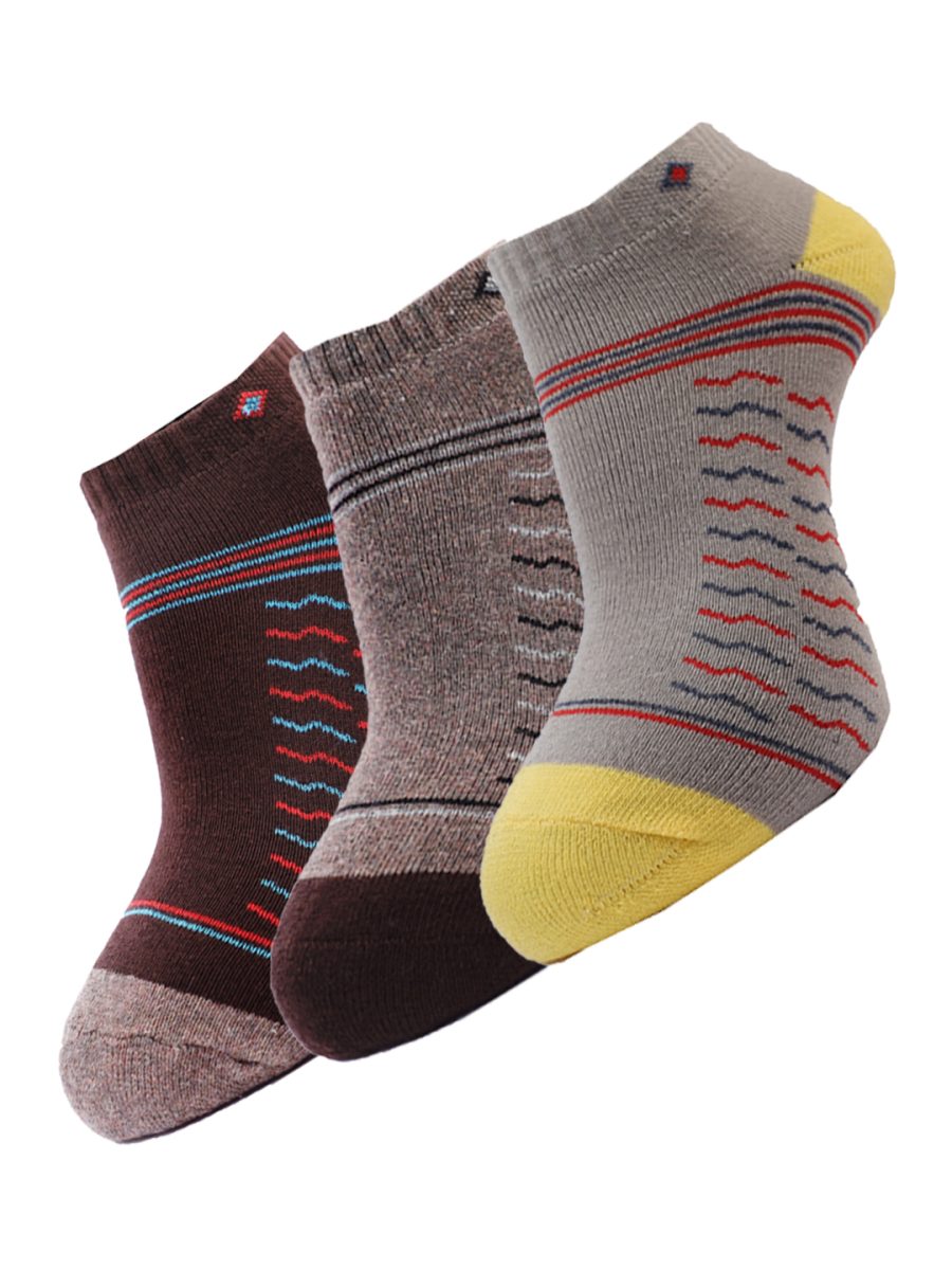Dollar Socks Ankle Length Cotton For Men's Free Size (Pack of 3)