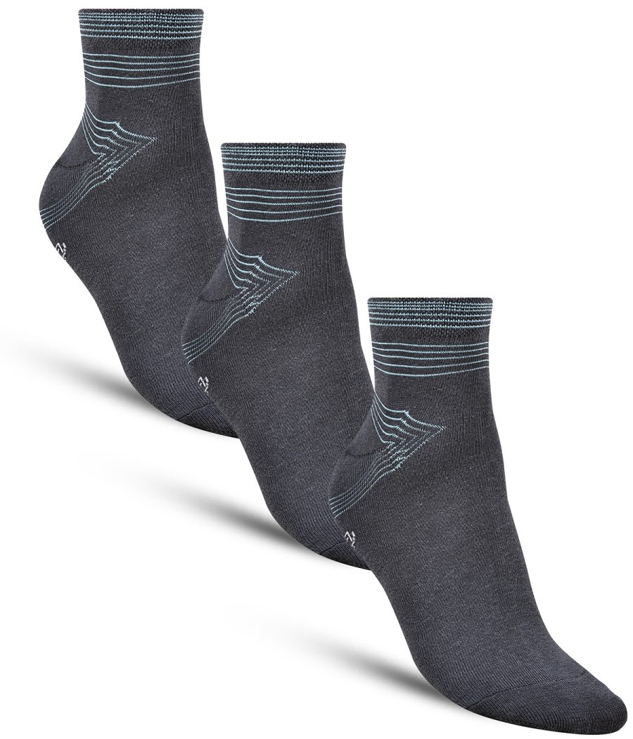 Dollar Casual Ankle Length Cotton Socks For Men's In ( Pack of 3 )