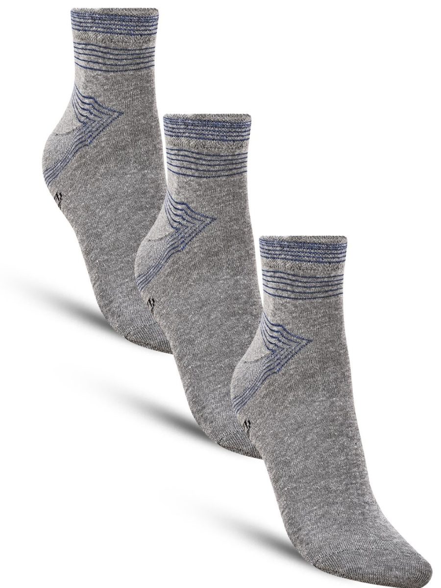 Dollar Casual Ankle Length Cotton Socks For Men's In ( Pack of 3 )