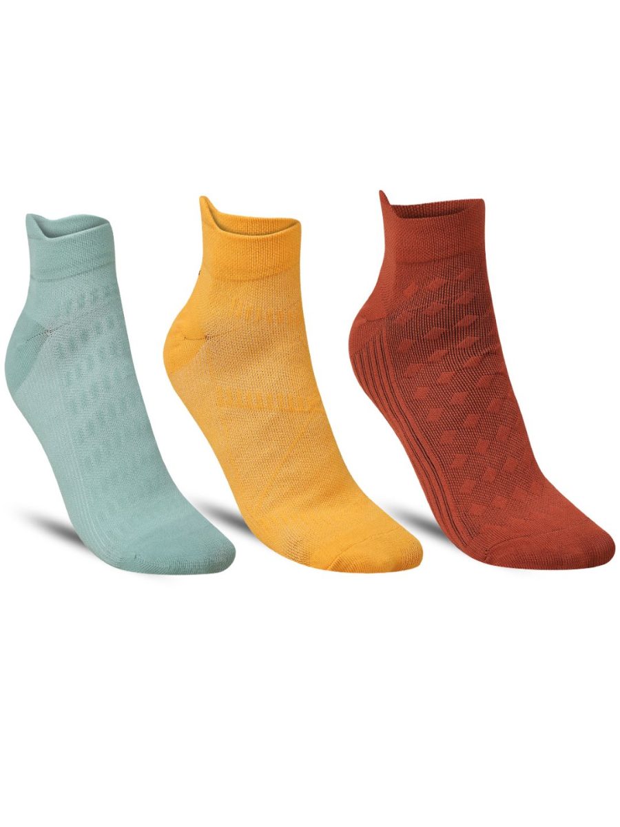 Dollar Sports Ankle Length Nylon Socks For Men's In ( Pack of 3 )