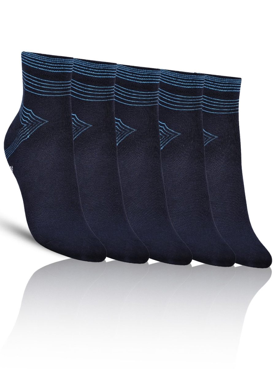 Dollar Casual Ankle Length Cotton Socks For Men's In ( Pack of 5 )