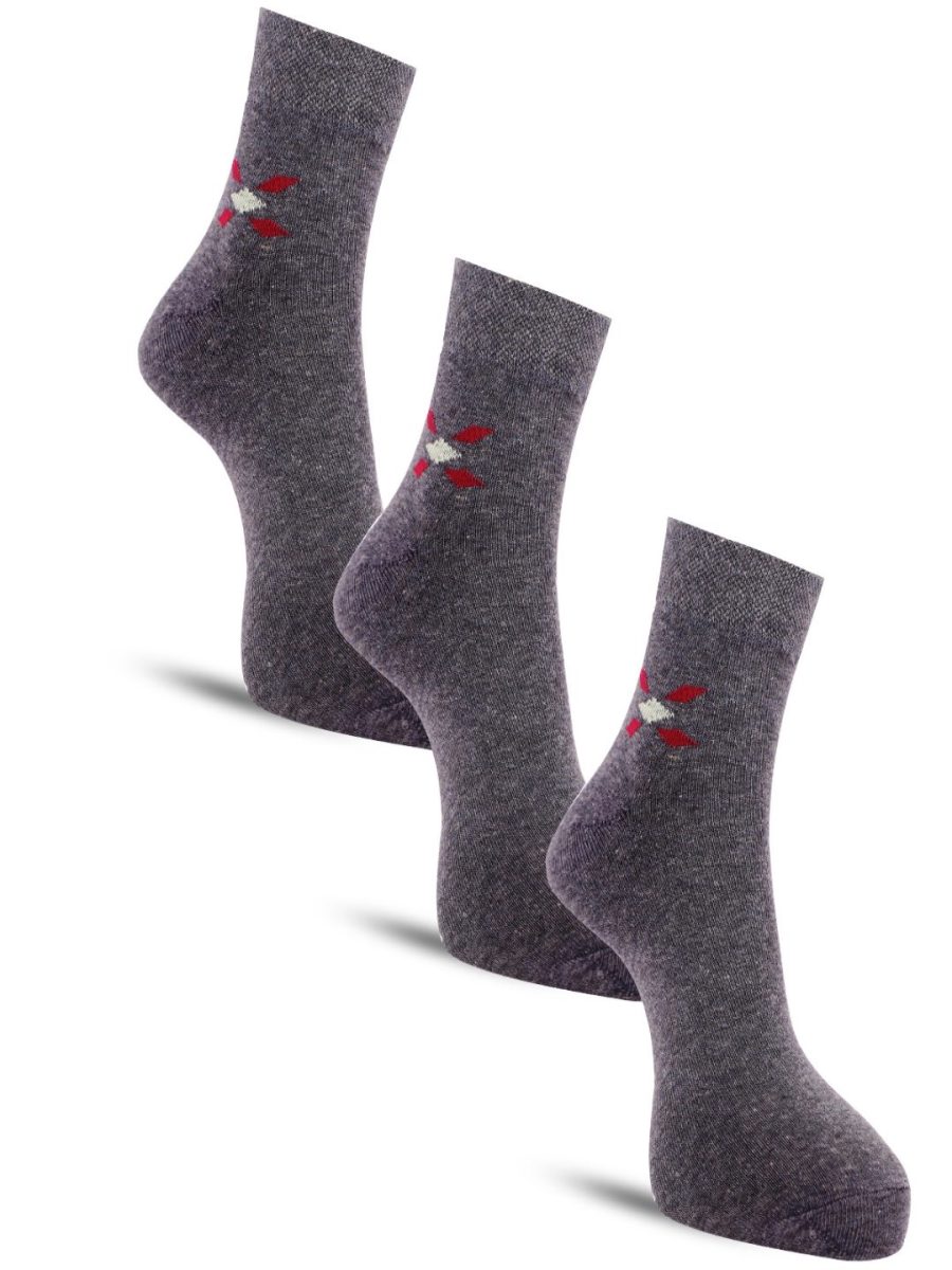 Dollar Formal Ankle Length Cotton Socks For Men's In ( Pack of 3 )