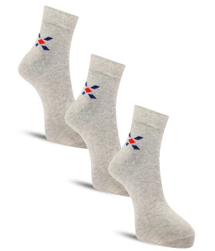 Dollar Formal Ankle Length Cotton Socks For Men's In ( Pack of 3 )