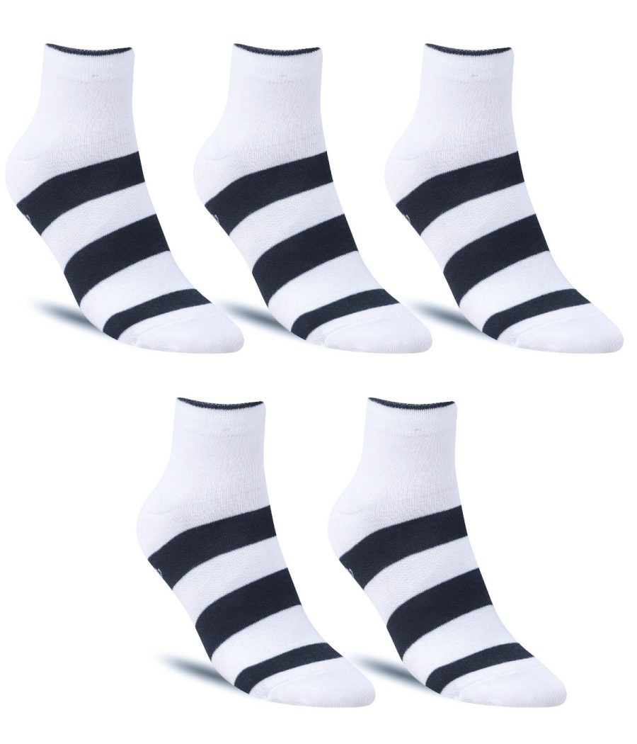 Dollar Casual Ankle Length Cotton Socks For Men's In ( Pack of 5 )