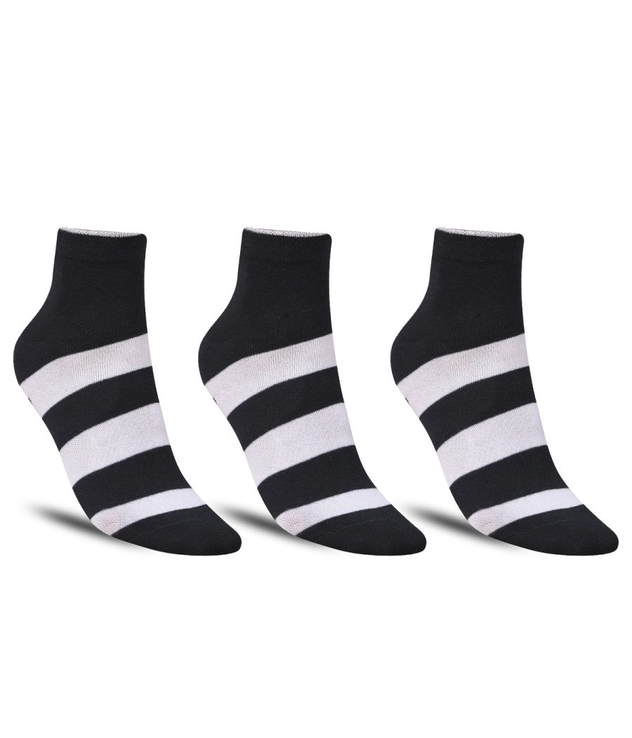 Dollar Casual Ankle Length Cotton Socks For Men's (Pack of 3)
