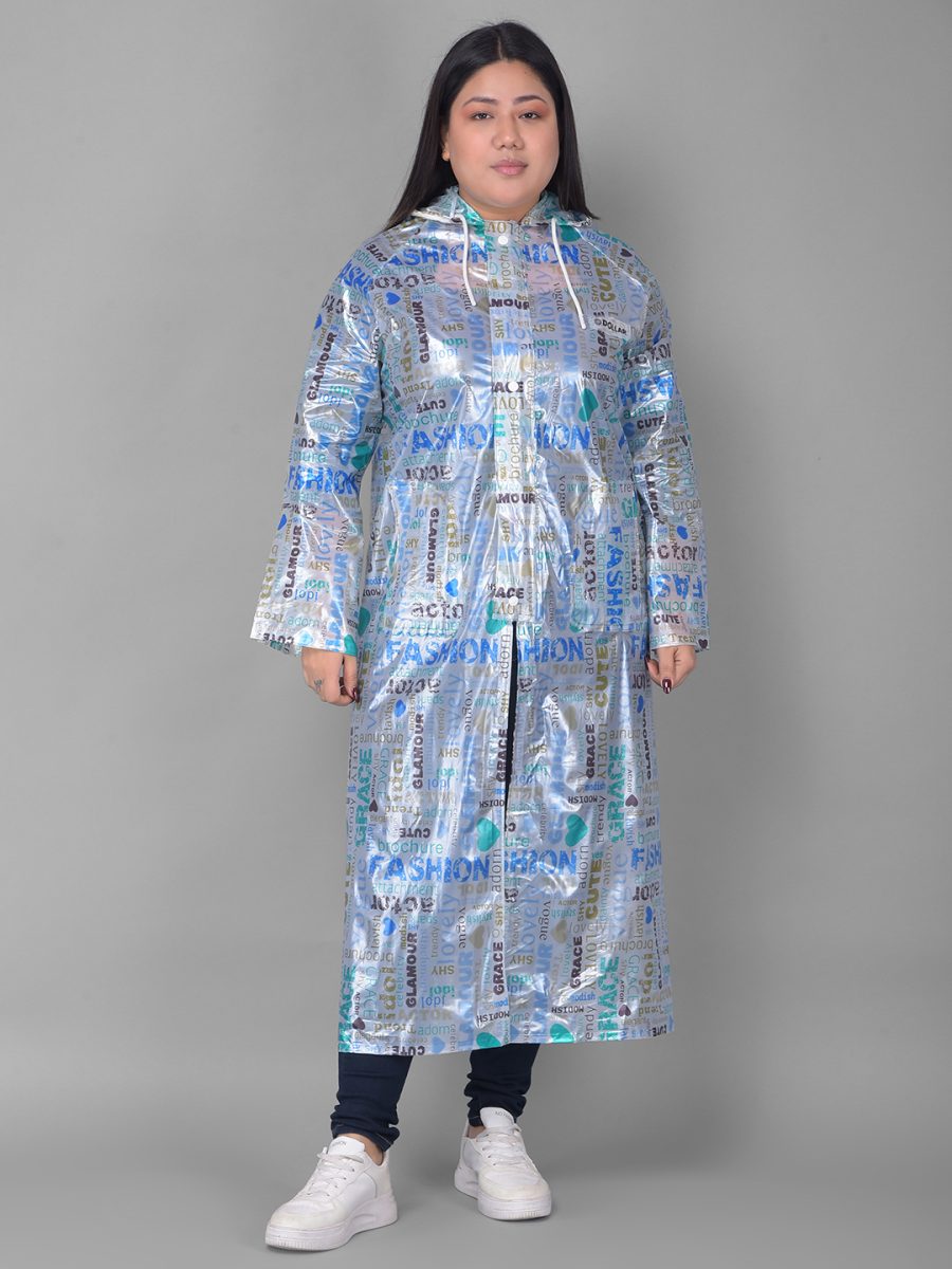 Dollar Rainguard Women's  PVC Full Sleeve Solid Raincoat With Adjustable Hood and Pocket