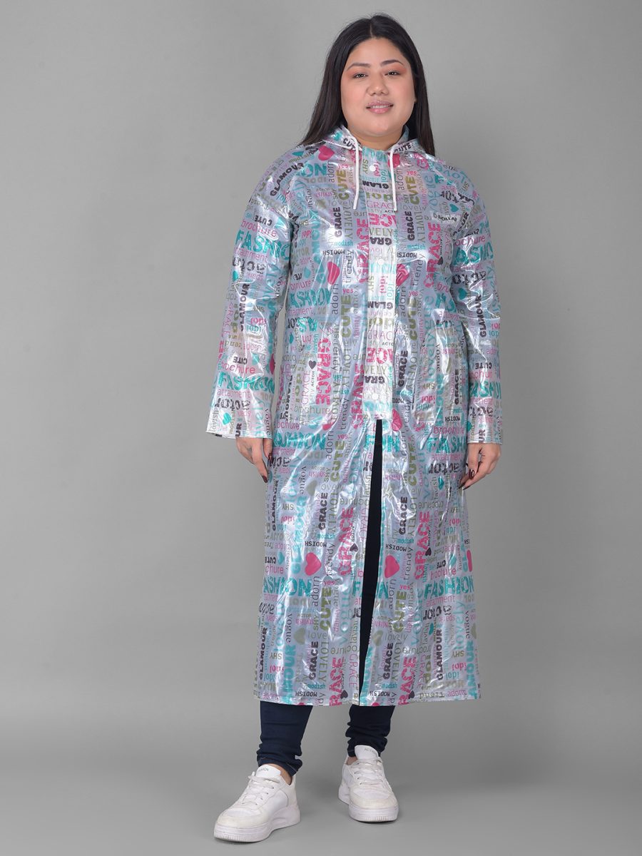 Dollar Rainguard Women's  PVC Full Sleeve Solid Raincoat With Adjustable Hood and Pocket