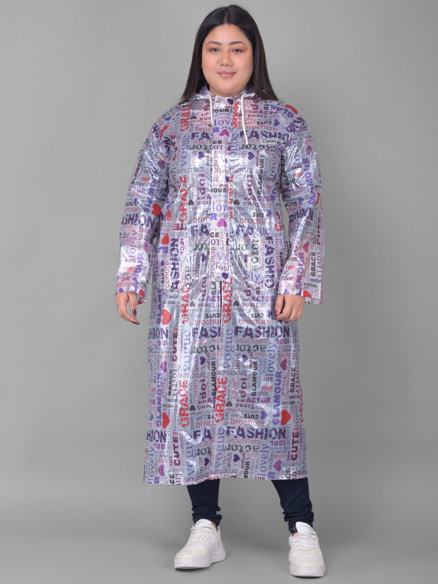 Dollar Rainguard Women's  PVC Full Sleeve Solid Raincoat With Adjustable Hood and Pocket