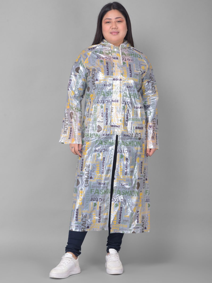 Dollar Rainguard Women's  PVC Full Sleeve Solid Raincoat With Adjustable Hood and Pocket