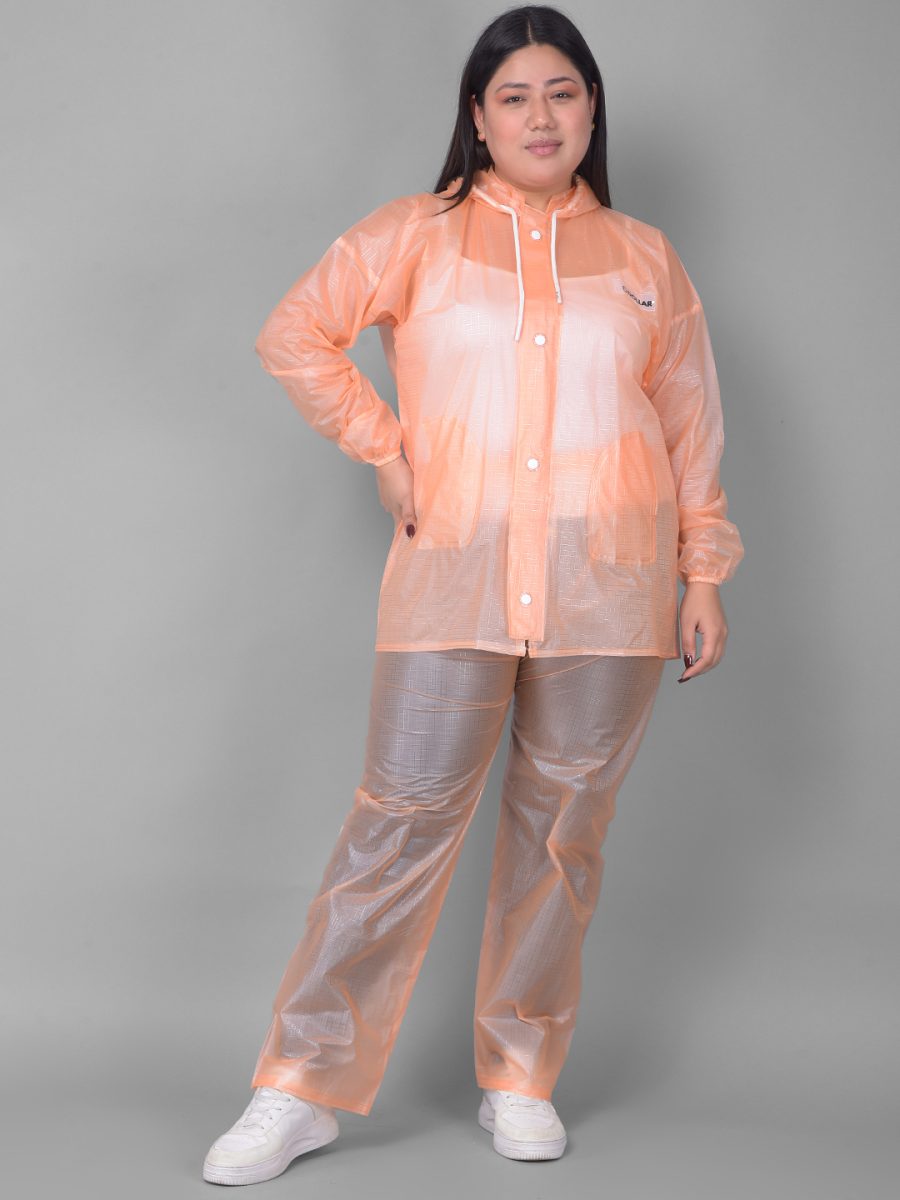 Dollar Rainguard Women's  PVC Full Sleeve Solid Raincoat With Adjustable Hood and Pocket