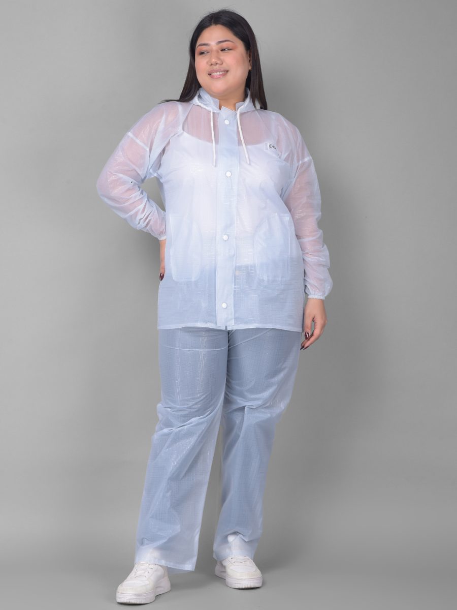 Dollar Rainguard Women's  PVC Full Sleeve Solid Raincoat With Adjustable Hood and Pocket